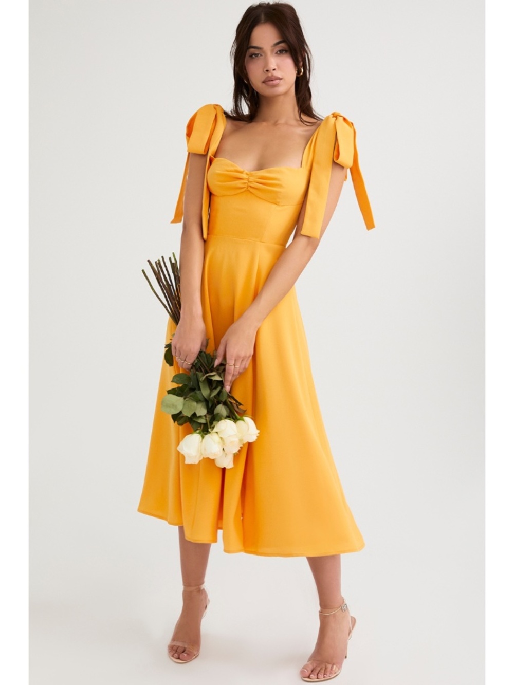 NEW House of CB Alicia Dress Tangerine XS